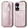 Custodia per telefono in pelle con chiusura verticale a portafoglio con cerniera per Honor X7b (rosa) Custodia per telefono in pelle con chiusura verticale a portafoglio con cerniera per Honor X7b (rosa)