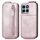 Custodia per telefono in pelle con chiusura verticale a portafoglio con cerniera per Honor X8b (rosa) Custodia per telefono in pelle con chiusura verticale a portafoglio con cerniera per Honor X8b (rosa)