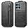 Custodia per cellulare in pelle con chiusura verticale a portafoglio con cerniera per Honor X8b (nera) Custodia per cellulare in pelle con chiusura verticale a portafoglio con cerniera per Honor X8b (nera)