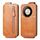 Custodia per cellulare in pelle con chiusura verticale a portafoglio con cerniera per Honor X9b (marrone) Custodia per cellulare in pelle con chiusura verticale a portafoglio con cerniera per Honor X9b (marrone)