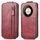 Custodia per telefono in pelle con chiusura verticale a portafoglio con cerniera per Honor X9b (rossa) Custodia per telefono in pelle con chiusura verticale a portafoglio con cerniera per Honor X9b (rossa)