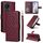 Custodia per cellulare in pelle con reticolo di diamanti per vivo Y02 (vino rosso) Custodia per cellulare in pelle con reticolo di diamanti per vivo Y02 (vino rosso)