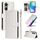 Custodia per cellulare in pelle con reticolo di diamanti per vivo Y03 (bianca) Custodia per cellulare in pelle con reticolo di diamanti per vivo Y03 (bianca)
