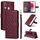 Custodia per cellulare in pelle con reticolo diamantato per vivo Y3 / Y17 (vino rosso) Custodia per cellulare in pelle con reticolo diamantato per vivo Y3 / Y17 (vino rosso)