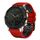 Per cinturino in silicone bicolore Garmin Fenix ​​7 da 22 mm con tre file di fori (rosso nero)