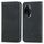 Per Honor 100 Pro Custodia per telefono in pelle con vibrazione magnetica retrò Skin Feel (nera) Per Honor 100 Pro Custodia per telefono in pelle con vibrazione magnetica retrò Skin Feel (nera)
