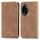 Per Honor 100 Pro Custodia per telefono in pelle con vibrazione magnetica retrò Skin Feel (marrone) Per Honor 100 Pro Custodia per telefono in pelle con vibrazione magnetica retrò Skin Feel (marrone)