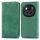 Custodia per telefono in pelle con vibrazione magnetica retro Skin Feel per Honor Magic6 Pro (verde) Custodia per telefono in pelle con vibrazione magnetica retro Skin Feel per Honor Magic6 Pro (verde)