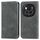Per Honor Magic6 Pro Custodia per telefono in pelle con vibrazione magnetica retrò Skin Feel (grigio) Per Honor Magic6 Pro Custodia per telefono in pelle con vibrazione magnetica retrò Skin Feel (grigio)