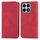 Custodia per telefono in pelle con vibrazione magnetica retrò Skin Feel per Honor X8b (rossa) Custodia per telefono in pelle con vibrazione magnetica retrò Skin Feel per Honor X8b (rossa)