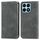 Custodia per telefono in pelle con vibrazione magnetica retrò per Honor X8b (grigio) Custodia per telefono in pelle con vibrazione magnetica retrò per Honor X8b (grigio)