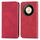 Custodia per telefono in pelle con vibrazione magnetica retrò Skin Feel per Honor X9b (rossa) Custodia per telefono in pelle con vibrazione magnetica retrò Skin Feel per Honor X9b (rossa)