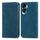 Per Honor X50i Custodia per telefono in pelle con vibrazione magnetica retrò Skin Feel (blu) Per Honor X50i Custodia per telefono in pelle con vibrazione magnetica retrò Skin Feel (blu)