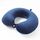 Cuscino memory portatile per pisolini Cuscino multifunzionale da viaggio per aereo a forma di U (blu navy)