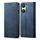 Custodia per cellulare in pelle flip con texture denim per vivo Y03 4G (blu) Custodia per cellulare in pelle flip con texture denim per vivo Y03 4G (blu)