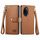 Per Honor 100 Pro 5G Love Custodia in pelle con cordino con cerniera (marrone) Per Honor 100 Pro 5G Love Custodia in pelle con cordino con cerniera (marrone)