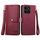 Custodia per telefono in pelle con cordino e cerniera per Honor X6a Love (rossa) Custodia per telefono in pelle con cordino e cerniera per Honor X6a Love (rossa)
