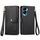 Per Honor X50i Love Custodia per telefono in pelle con cerniera e cordino (nera) Per Honor X50i Love Custodia per telefono in pelle con cerniera e cordino (nera)