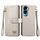 Per Honor X50i Love Custodia in pelle con cordino con cerniera (grigia)