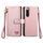 Per Sony Xperia 5 IV Love Custodia in pelle con cordino e cerniera (rosa)