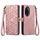Custodia per telefono in pelle con fibbia laterale con cerniera geometrica per Honor 100 Pro 5G (rosa) Custodia per telefono in pelle con fibbia laterale con cerniera geometrica per Honor 100 Pro 5G (rosa)