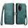 Custodia per telefono in pelle con fibbia laterale con cerniera geometrica per Honor 100 Pro 5G (verde) Custodia per telefono in pelle con fibbia laterale con cerniera geometrica per Honor 100 Pro 5G (verde)