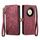 Custodia per telefono in pelle con fibbia laterale con cerniera geometrica per Honor X9b (rossa) Custodia per telefono in pelle con fibbia laterale con cerniera geometrica per Honor X9b (rossa)