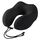 Cuscino portatile per la cura del collo da viaggio a forma di U in memory foam di cotone lavorato a maglia (grigio nero) Cuscino portatile per la cura del collo da viaggio a forma di U in memory foam di cotone lavorato a maglia (grigio nero)