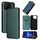Custodia per cellulare in pelle flip con texture in fibra di carbonio per ASUS ROG Phone 8 (verde) Custodia per cellulare in pelle flip con texture in fibra di carbonio per ASUS ROG Phone 8 (verde)