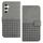 Custodia per telefono in pelle con blocco RFID in tessuto goffrato per Samsung Galaxy S24+ 5G (grigio) Custodia per telefono in pelle con blocco RFID in tessuto goffrato per Samsung Galaxy S24+ 5G (grigio)