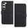 Custodia per telefono in pelle con blocco RFID in tessuto goffrato per Samsung Galaxy S23+ 5G (nera) Custodia per telefono in pelle con blocco RFID in tessuto goffrato per Samsung Galaxy S23+ 5G (nera)