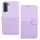 Custodia per telefono in pelle con blocco RFID in tessuto goffrato per Samsung Galaxy S22 5G (viola) Custodia per telefono in pelle con blocco RFID in tessuto goffrato per Samsung Galaxy S22 5G (viola)