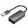 Adattatore Ethernet per scheda di rete RJ45 da USB-A a 2500 Mbps (grigio) Adattatore Ethernet per scheda di rete RJ45 da USB-A a 2500 Mbps (grigio)