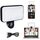 Clip per selfie con luce di riempimento a 3 colori ricaricabile per telefono, laptop, tablet per riunioni (nero) Clip per selfie con luce di riempimento a 3 colori ricaricabile per telefono, laptop, tablet per riunioni (nero)