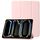 Custodia per tablet in pelle tripla in acrilico trasparente per iPad Air 11 2024 (rosa) Custodia per tablet in pelle tripla in acrilico trasparente per iPad Air 11 2024 (rosa)