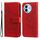 Per vivo Y38 5G / T3x 5G Custodia per cellulare in pelle con stampa globale a 7 petali di fiori (rossa) Per vivo Y38 5G / T3x 5G Custodia per cellulare in pelle con stampa globale a 7 petali di fiori (rossa)