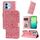 Custodia per cellulare in pelle di girasole goffrata globale per vivo Y38 5G / T3x 5G (oro rosa) Custodia per cellulare in pelle di girasole goffrata globale per vivo Y38 5G / T3x 5G (oro rosa)