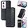 Per OPPO Reno11 F 5G Custodia per telefono in pelle magnetica pressata con griglia cubica (nera) Per OPPO Reno11 F 5G Custodia per telefono in pelle magnetica pressata con griglia cubica (nera)