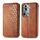 Per OPPO Reno11 Pro 5G Custodia per telefono in pelle magnetica pressata con griglia cubica EU (marrone) Per OPPO Reno11 Pro 5G Custodia per telefono in pelle magnetica pressata con griglia cubica EU (marrone)