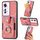 Per OPPO Reno11 F 5G Custodia per telefono a portafoglio con carta ad anello retrò con sensazione di pelle (rosa) Per OPPO Reno11 F 5G Custodia per telefono a portafoglio con carta ad anello retrò con sensazione di pelle (rosa)
