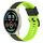 Per Xiaomi MI Watch Sport 22mm Cinturino in silicone bicolore (nero + verde lime) Per Xiaomi MI Watch Sport 22mm Cinturino in silicone bicolore (nero + verde lime)