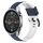 Per Xiaomi MI Watch Cinturino in silicone bicolore da 22 mm (blu notte + bianco) Per Xiaomi MI Watch Cinturino in silicone bicolore da 22 mm (blu notte + bianco)