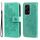 Custodia per cellulare in pelle con stampa globale a 7 petali di fiori per Honor 200 Lite 5G (verde) Custodia per cellulare in pelle con stampa globale a 7 petali di fiori per Honor 200 Lite 5G (verde)