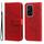 Custodia per cellulare in pelle con stampa globale a 7 petali di fiori per Honor 200 Lite 5G (rossa) Custodia per cellulare in pelle con stampa globale a 7 petali di fiori per Honor 200 Lite 5G (rossa)