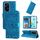 Custodia per telefono in pelle girasole goffrata globale per Honor 200 Lite 5G (blu) Custodia per telefono in pelle girasole goffrata globale per Honor 200 Lite 5G (blu)