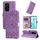 Custodia per telefono in pelle di girasole goffrata globale per Honor 200 Lite 5G (viola) Custodia per telefono in pelle di girasole goffrata globale per Honor 200 Lite 5G (viola)