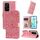 Custodia per telefono in pelle di girasole goffrata globale per Honor 200 Lite 5G (oro rosa) Custodia per telefono in pelle di girasole goffrata globale per Honor 200 Lite 5G (oro rosa)