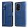 Custodia per telefono in pelle con cerniera con texture di vitello globale per Honor 200 Lite 5G (blu)