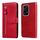 Custodia per telefono in pelle con cerniera per Honor 200 Lite 5G moda globale con texture di vitello (rossa)