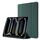 Custodia per tablet ripiegabile in pelle Skin Feel per iPad Pro 13 2024 con slot per penna (verde scuro) Custodia per tablet ripiegabile in pelle Skin Feel per iPad Pro 13 2024 con slot per penna (verde scuro)